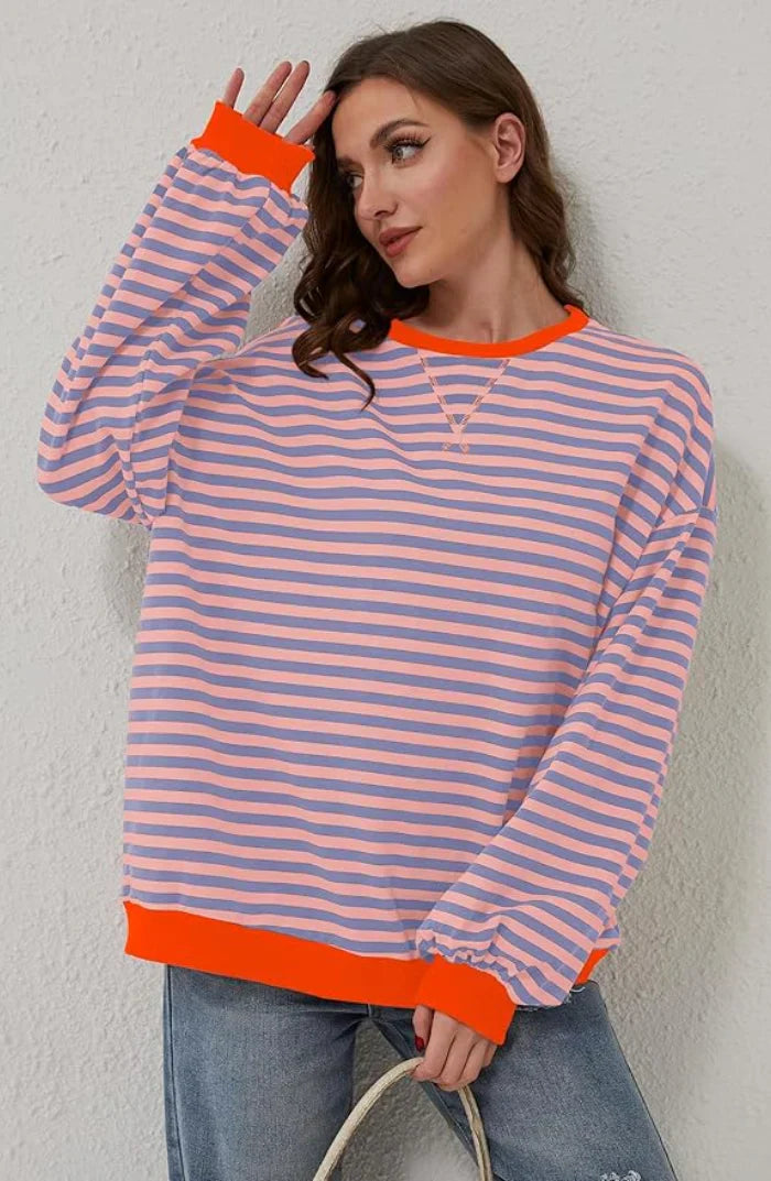 Kleurrijke gestreepte trui voor dames | Perfect voor dagelijks gebruik